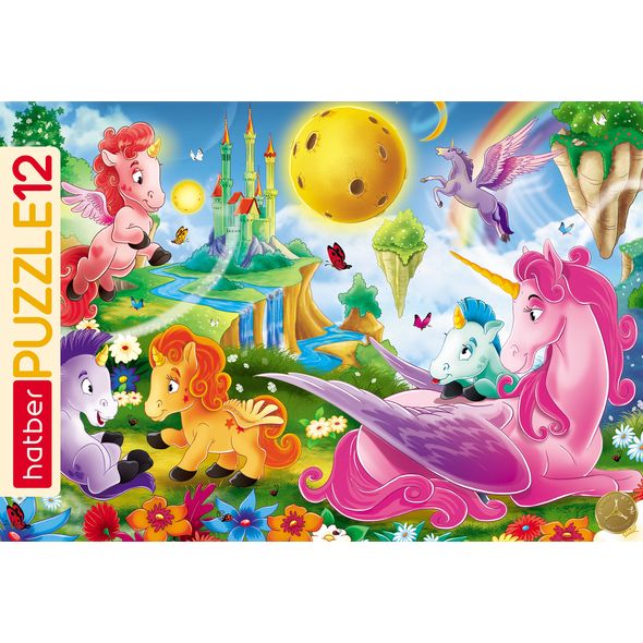 ПАЗЛЫ-ИГРА 26 элементов А4ф 300х200мм в Рамке -Сказочная страна- , 